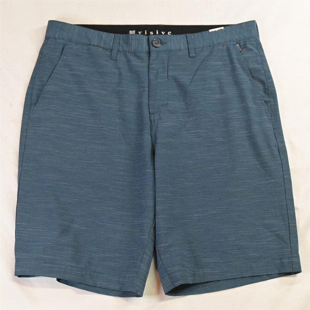 Visive 33 x 10" Blue‎ Woven In Sea or In Water Hybrid Shorts